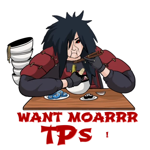 Стикерпак Madara Uchiha Мадара Учиха для Telegram — скачать