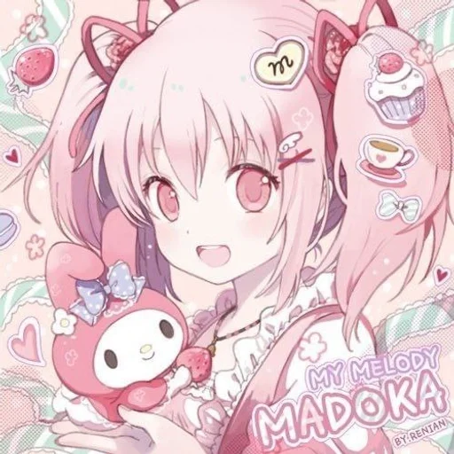 🤩 Стикер «MADOKA NYA» для Telegram