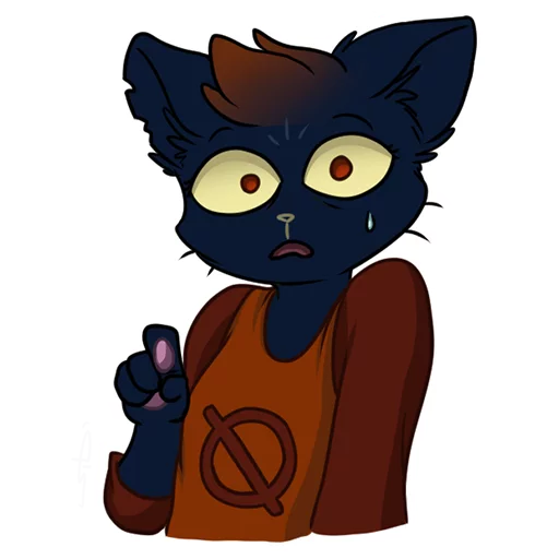 😿 Стикер «Mae Borowski from Night in the Woods» для Telegram