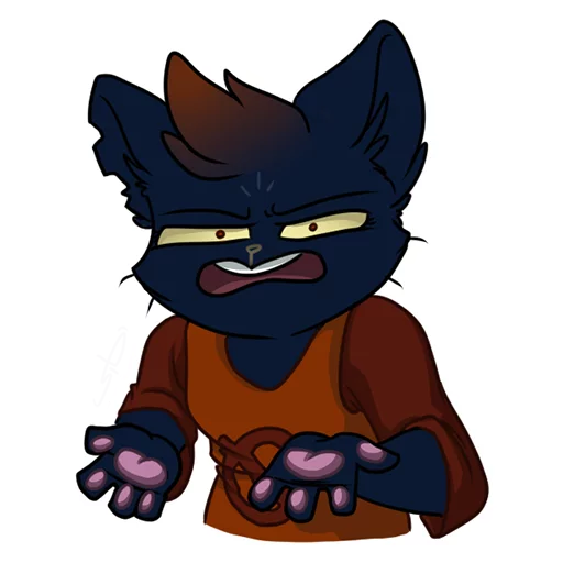 😾 Стикер «Mae Borowski from Night in the Woods» для Telegram