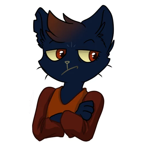😐 Стикер «Mae Borowski from Night in the Woods» для Telegram
