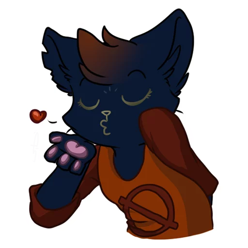 😘 Стикер «Mae Borowski from Night in the Woods» для Telegram