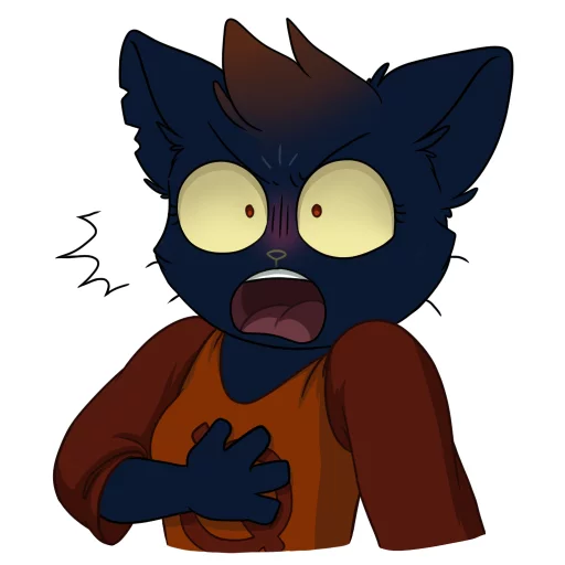 😨 Стикер «Mae Borowski from Night in the Woods» для Telegram