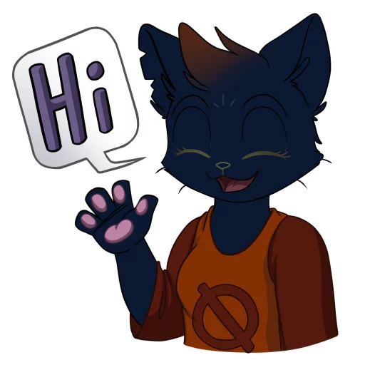 👋 Стикер «Mae Borowski from Night in the Woods» для Telegram