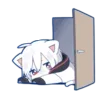 🤍 Эмодзи «Mafumafu cat emoji» для Telegram