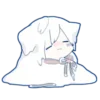 🤍 Эмодзи «Mafumafu cat emoji» для Telegram
