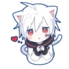 🤍 Эмодзи «Mafumafu cat emoji» для Telegram