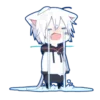 🤍 Эмодзи «Mafumafu cat emoji» для Telegram