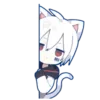 🤍 Эмодзи «Mafumafu cat emoji» для Telegram