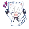 🤍 Эмодзи «Mafumafu cat emoji» для Telegram