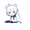 🤍 Эмодзи «Mafumafu cat emoji» для Telegram