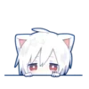 🤍 Эмодзи «Mafumafu cat emoji» для Telegram