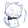 🤍 Эмодзи «Mafumafu cat emoji» для Telegram