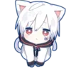 🤍 Эмодзи «Mafumafu cat emoji» для Telegram