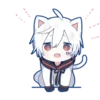 🤍 Эмодзи «Mafumafu cat emoji» для Telegram