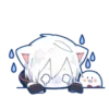 🤍 Эмодзи «Mafumafu cat emoji» для Telegram