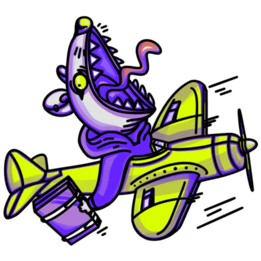 🛩 Стикер «Маги» для Telegram