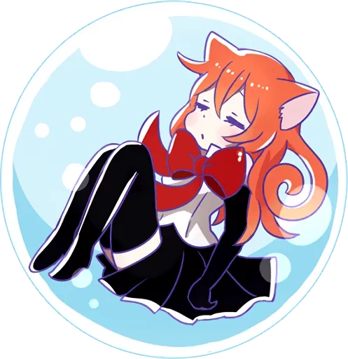 💤 Стикер «Magic Cat - remake Mori» для Telegram