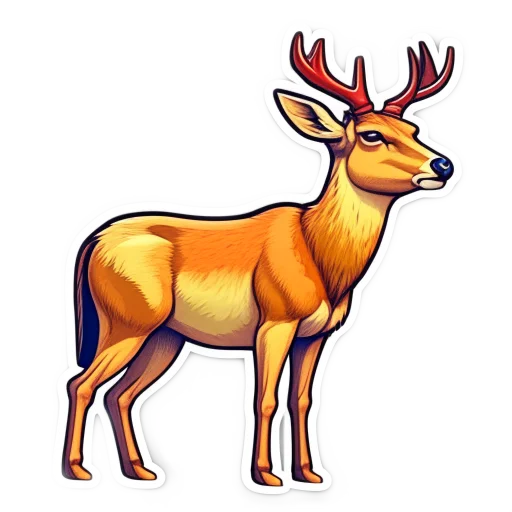 🦌 Стикер «милые звери cute animals» для Telegram