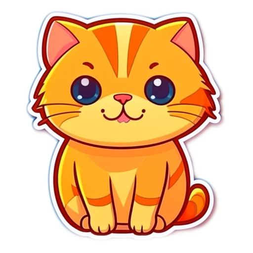 🐱 Стикер «милые звери cute animals» для Telegram
