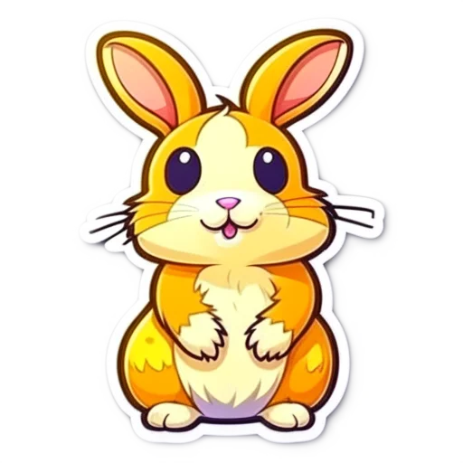 🐇 Стикер «милые звери cute animals» для Telegram