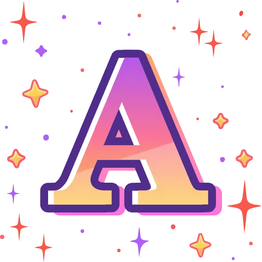 Стикерпак magic orange ABC для Telegram