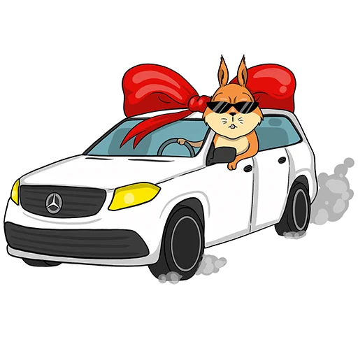 🚘 Стикер «Main and Big» для Telegram