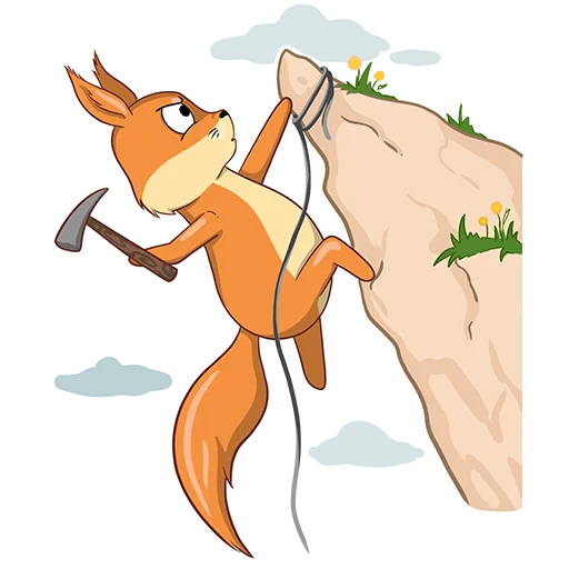 🧗‍♀️ Стикер «Main and Big» для Telegram
