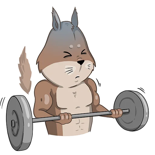 🏋️‍♀️ Стикер «Main and Big» для Telegram