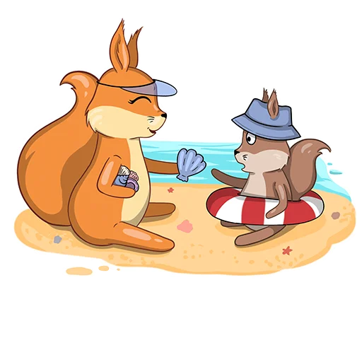 🏖 Стикер «Main and Big» для Telegram