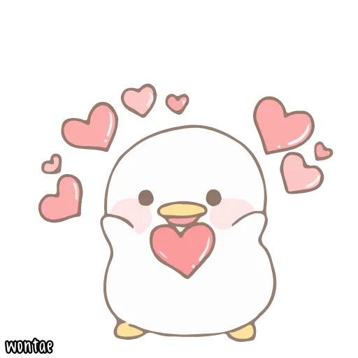 ☁️ Стикер «말랑오리 꾸왁» для Telegram