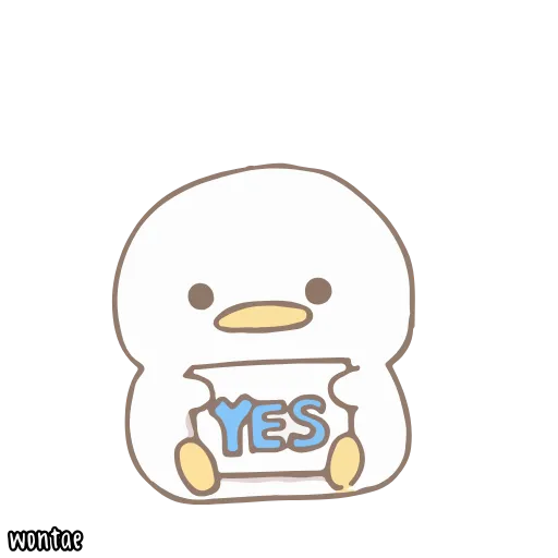 ☁️ Стикер «말랑오리 꾸왁» для Telegram