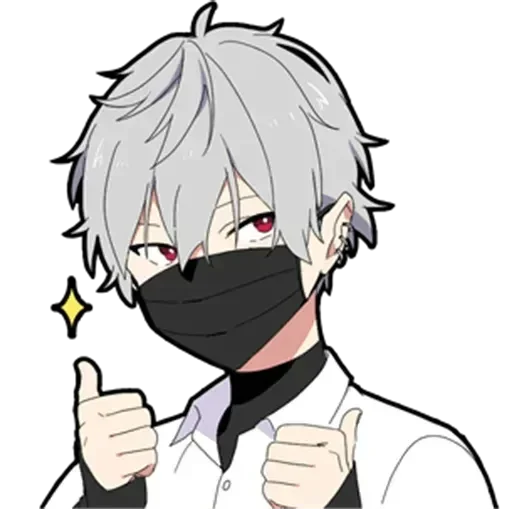 ❤️ Стикер «Молчаливый парень» для Telegram