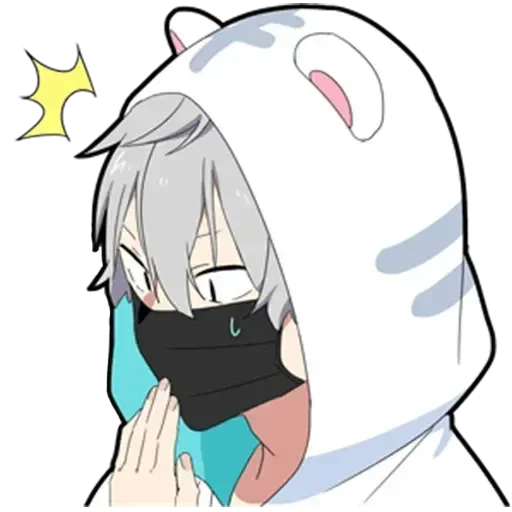 ❤️ Стикер «Молчаливый парень» для Telegram
