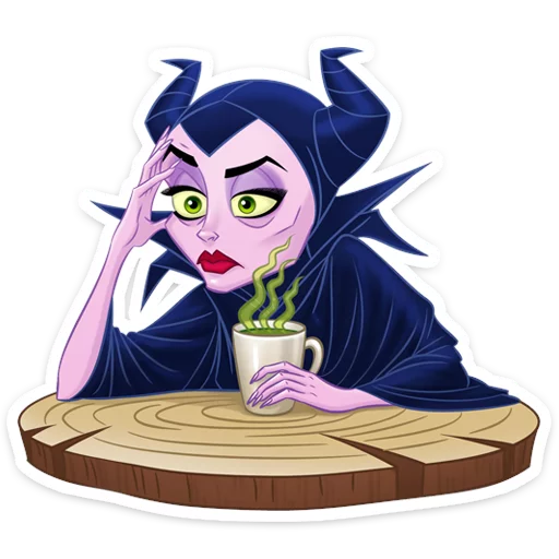 😪 Стикер «Maleficent» для Telegram