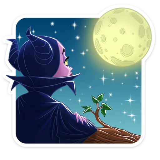 ☹️ Стикер «Maleficent» для Telegram