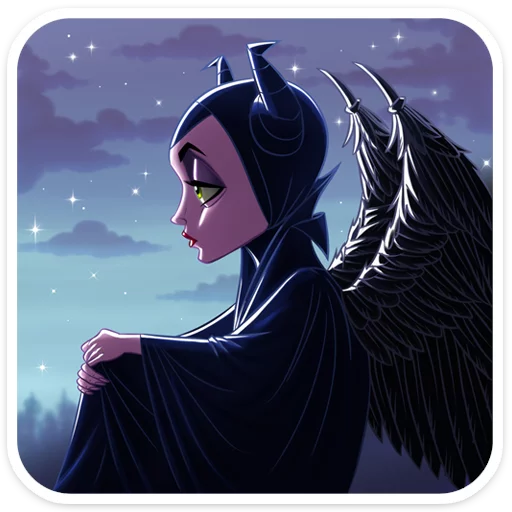 ☹️ Стикер «Maleficent» для Telegram