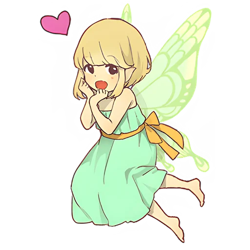 🥰 Стикер «Маленькая фея» для Telegram