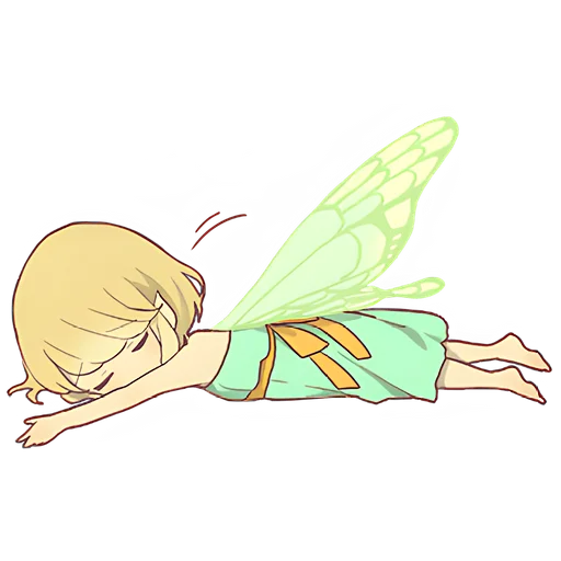 😴 Стикер «Маленькая фея» для Telegram