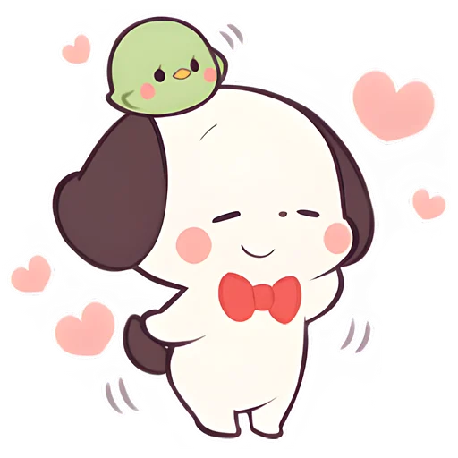 😊 Стикер «Маленький щенок» для Telegram