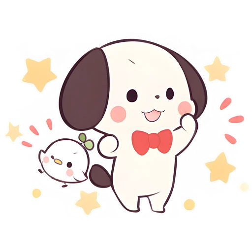 🥳 Стикер «Маленький щенок» для Telegram