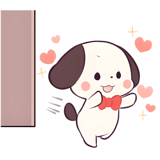 🥰 Стикер «Маленький щенок» для Telegram