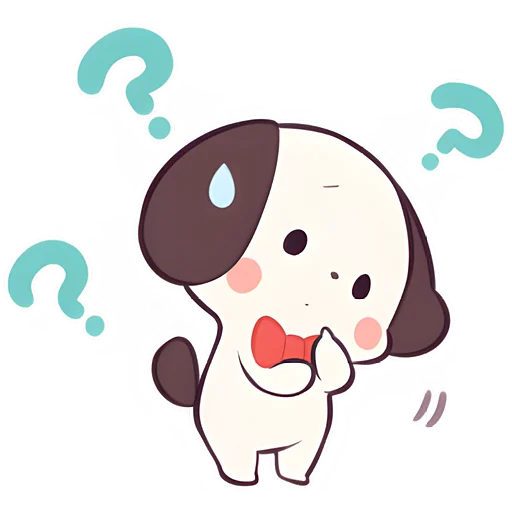 🤔 Стикер «Маленький щенок» для Telegram