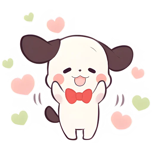 🥳 Стикер «Маленький щенок» для Telegram