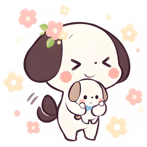 🥰 Стикер «Маленький щенок» для Telegram