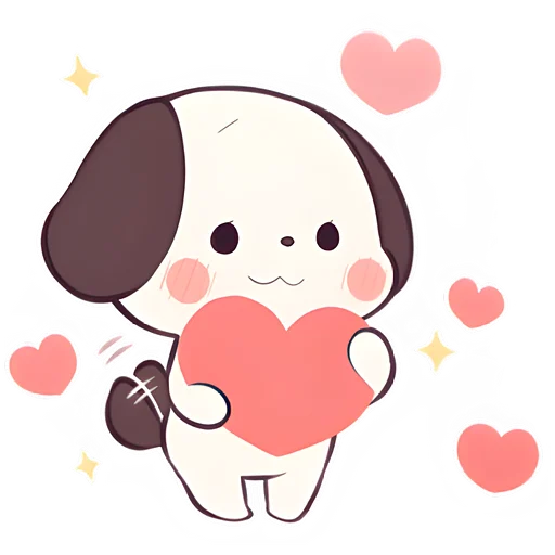 ❤️ Стикер «Маленький щенок» для Telegram