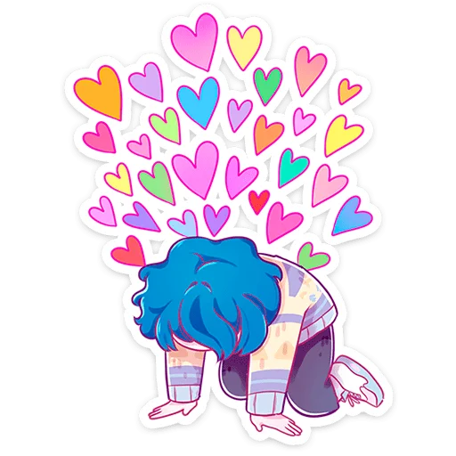 🥰 Стикер «Малин и Джем» для Telegram