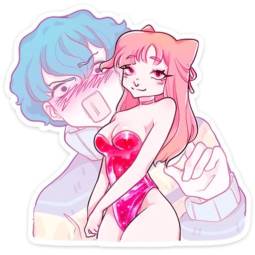 👙 Стикер «Малин и Джем» для Telegram