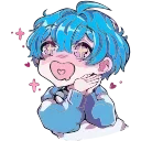🥰 Эмодзи «Малин-тян и Джем-кун» для Telegram