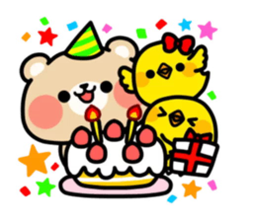 🎊 Стикер «Mame Piyo» для Telegram